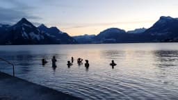 Eisbaden Workshop in Nidwalden, Vierwaldstättersee