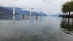 Eisbaden Workshop in Buochs, Vierwaldstättersee